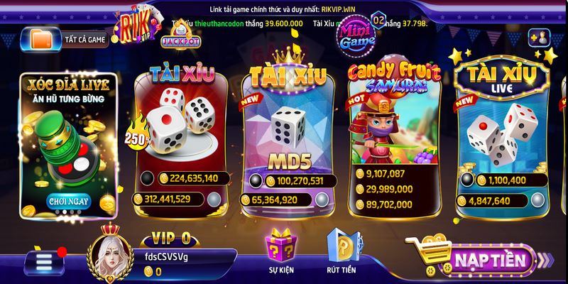 Ưu điểm vượt trội của Casino tại Rikvip là cung cấp sân chơi hợp pháp